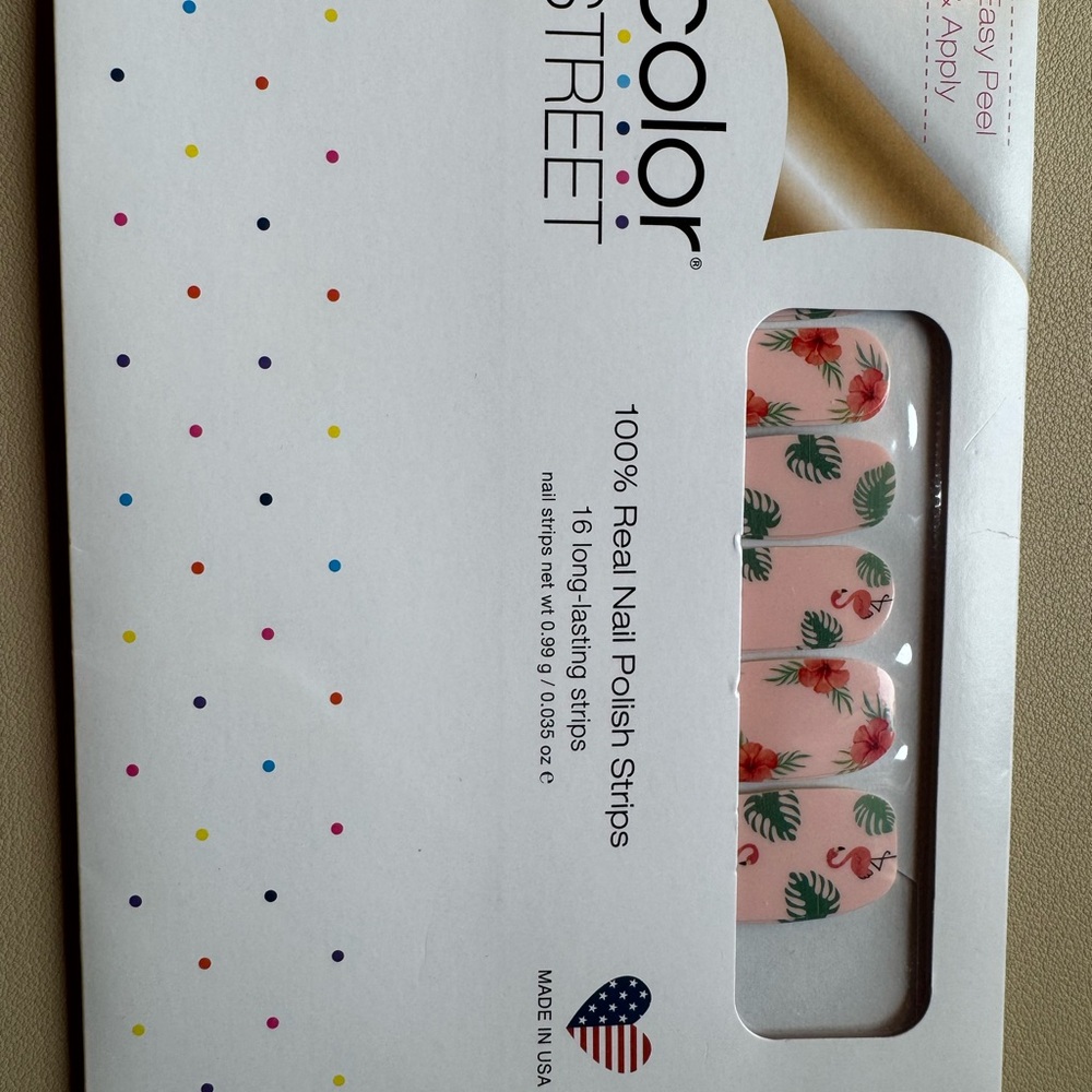 RETIRED Color Street Flamingo Nail Polish Strips - Flocking Fabulous